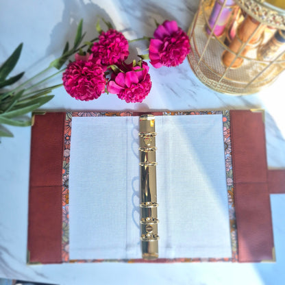 PLANNER/CLASSEUR FLEUR D'AMBRE TISSEONOTE