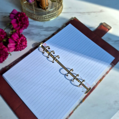 PLANNER/CLASSEUR FLEUR D'AMBRE TISSEONOTE