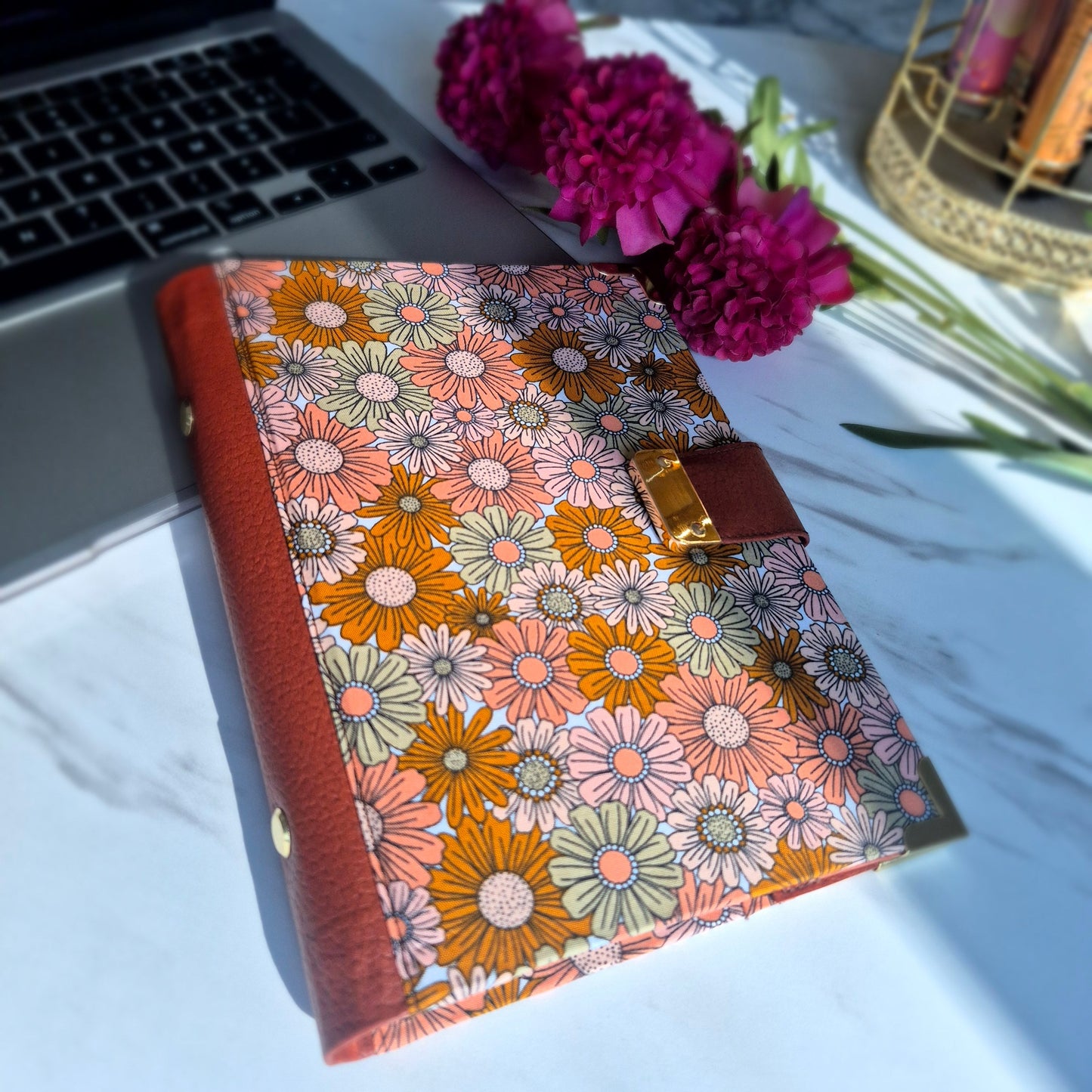 PLANNER/CLASSEUR FLEUR D'AMBRE TISSEONOTE