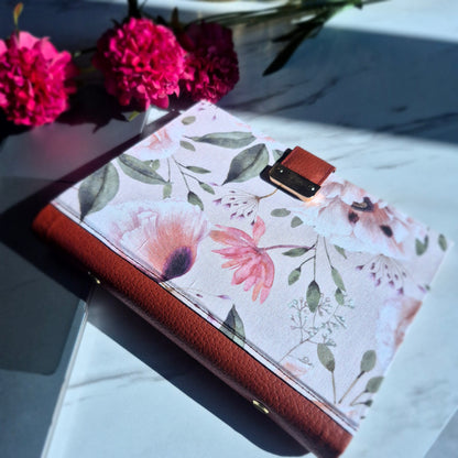 PLANNER/CLASSEUR ROSÉE FLORALE TISSEONOTE